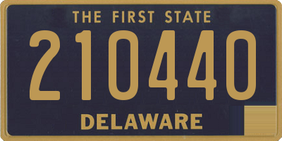 DE license plate 210440
