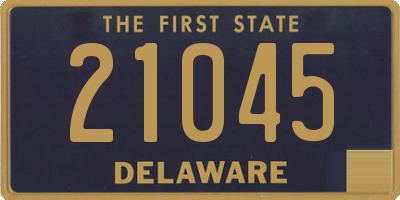 DE license plate 21045