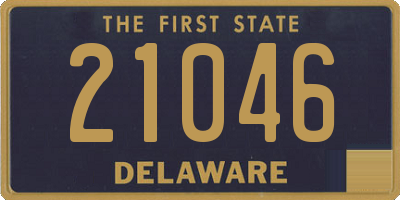 DE license plate 21046