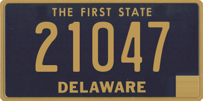 DE license plate 21047