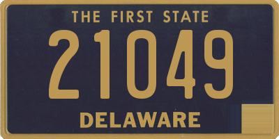 DE license plate 21049