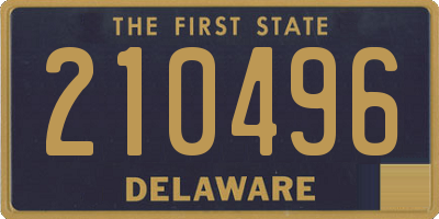 DE license plate 210496