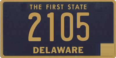 DE license plate 2105