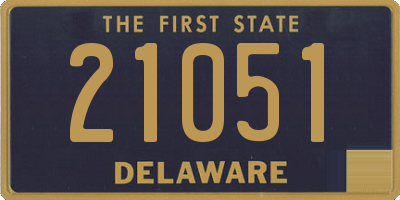 DE license plate 21051