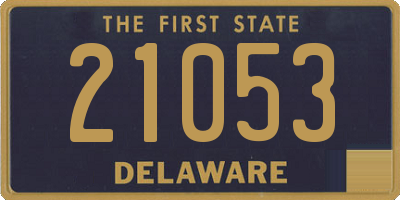 DE license plate 21053