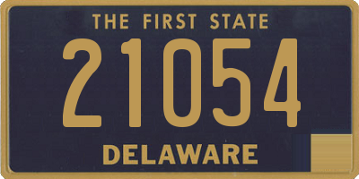 DE license plate 21054