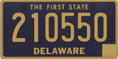 DE license plate 210550