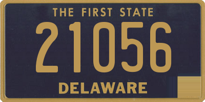 DE license plate 21056