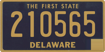 DE license plate 210565