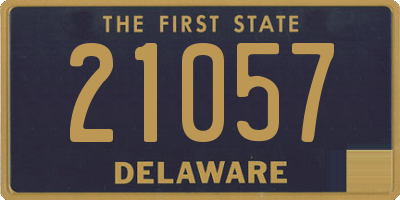 DE license plate 21057