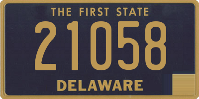 DE license plate 21058