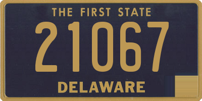 DE license plate 21067