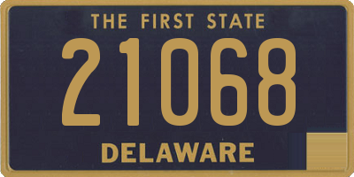 DE license plate 21068