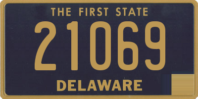 DE license plate 21069