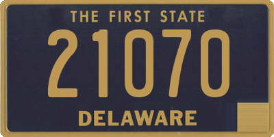 DE license plate 21070