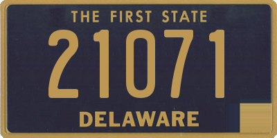 DE license plate 21071