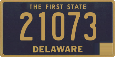 DE license plate 21073