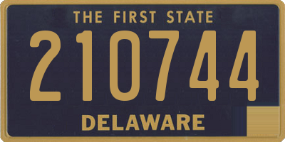 DE license plate 210744