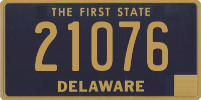 DE license plate 21076