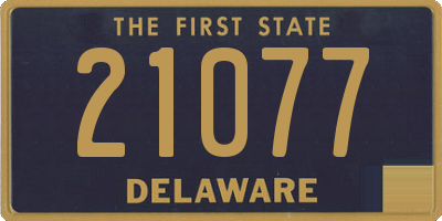 DE license plate 21077