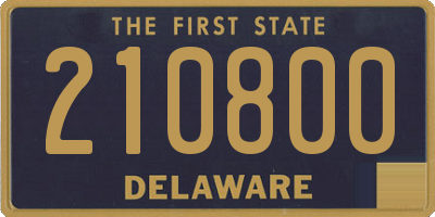 DE license plate 210800