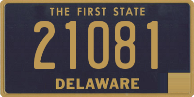 DE license plate 21081