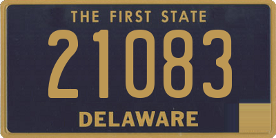 DE license plate 21083