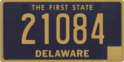 DE license plate 21084