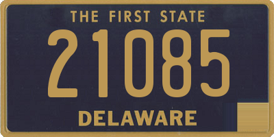 DE license plate 21085