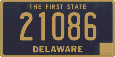 DE license plate 21086