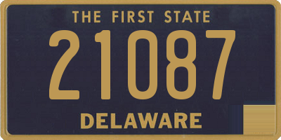 DE license plate 21087