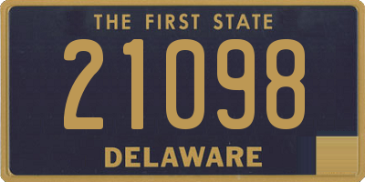 DE license plate 21098