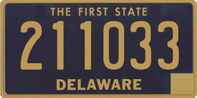 DE license plate 211033