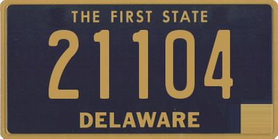 DE license plate 21104