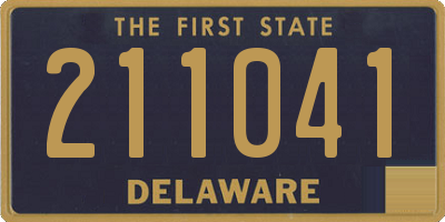DE license plate 211041