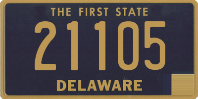 DE license plate 21105