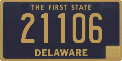 DE license plate 21106