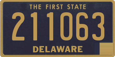 DE license plate 211063