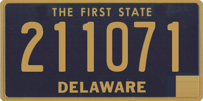 DE license plate 211071