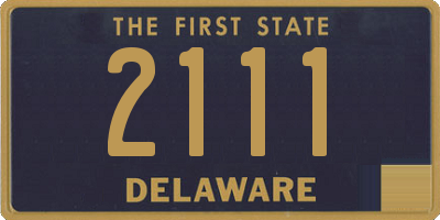 DE license plate 2111