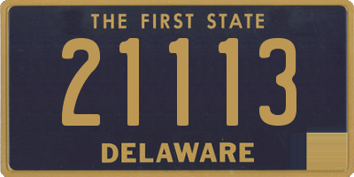 DE license plate 21113