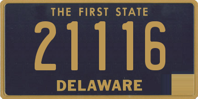 DE license plate 21116