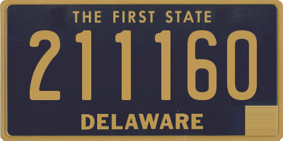 DE license plate 211160