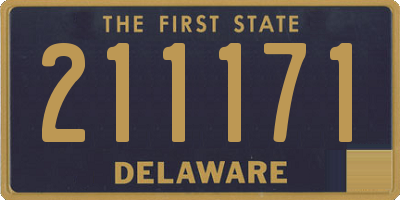 DE license plate 211171