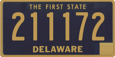 DE license plate 211172