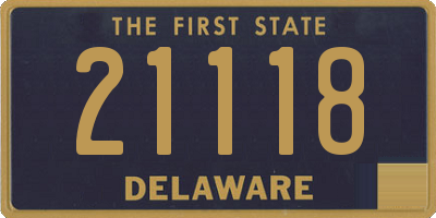 DE license plate 21118