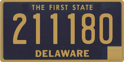 DE license plate 211180