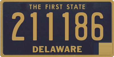 DE license plate 211186