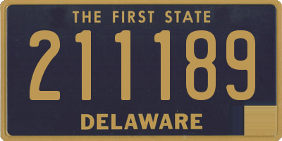 DE license plate 211189