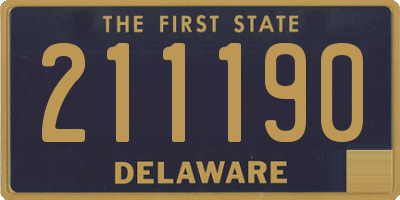 DE license plate 211190